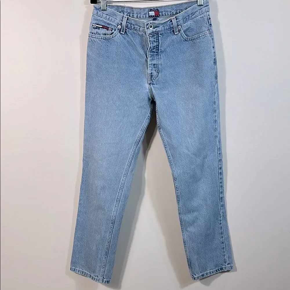 Tommy Hilfiger Jeans Denim 100% Cotton Vintage Y2K Button Fly Women Size 7